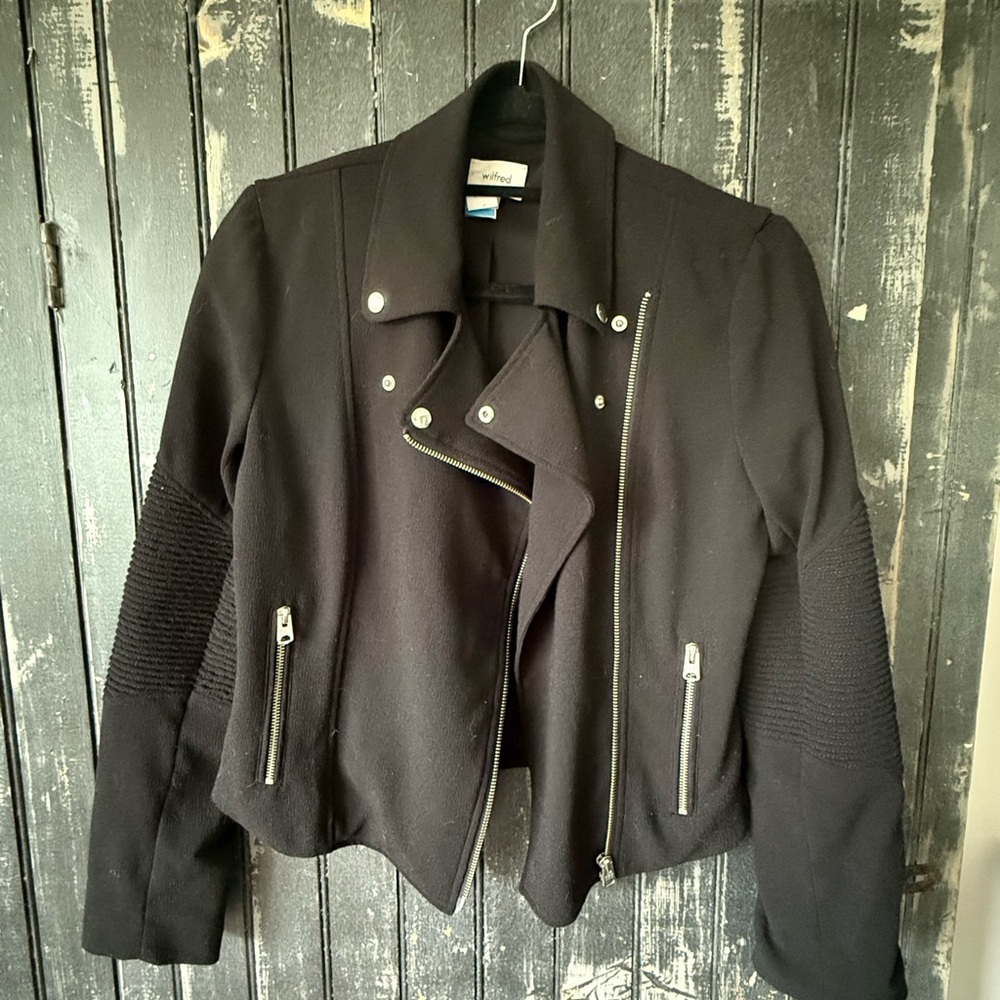Wilfred Black Moto Jacket